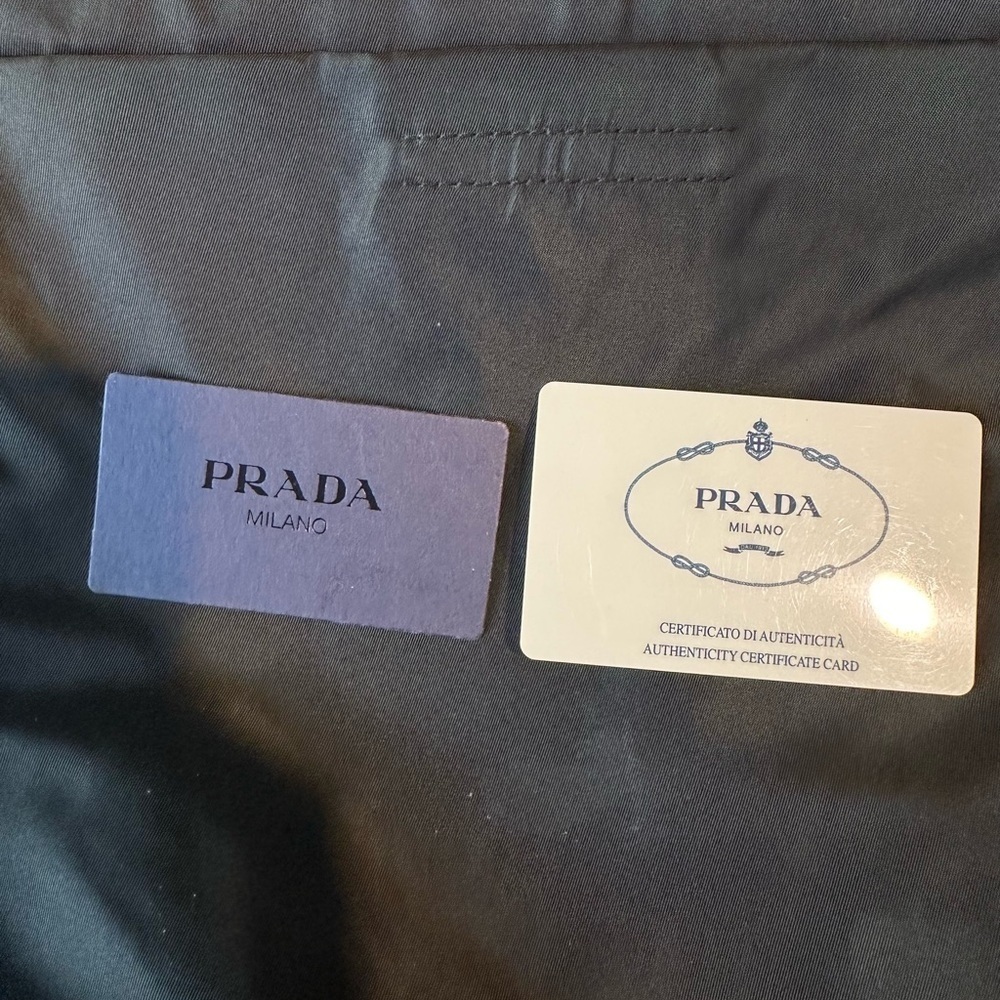 Green Prada Nylon Tote Bag w/ Authentication Card - Picture 9 of 11